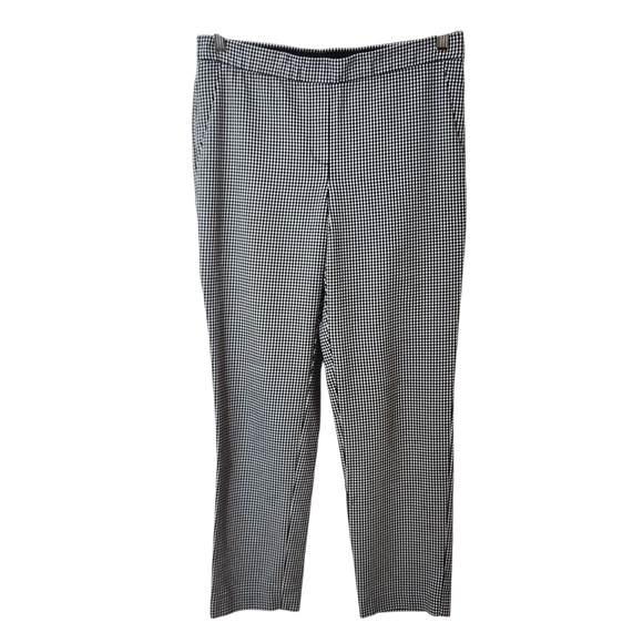 J. Jill Pants - J. Jill Black and White Check Ankle Pants Size 8